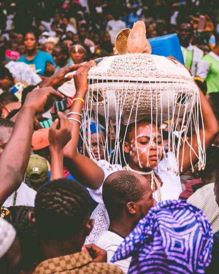 Osun Osogbo Festival showing the survival of Yoruba traditional religion in modern Nigeria