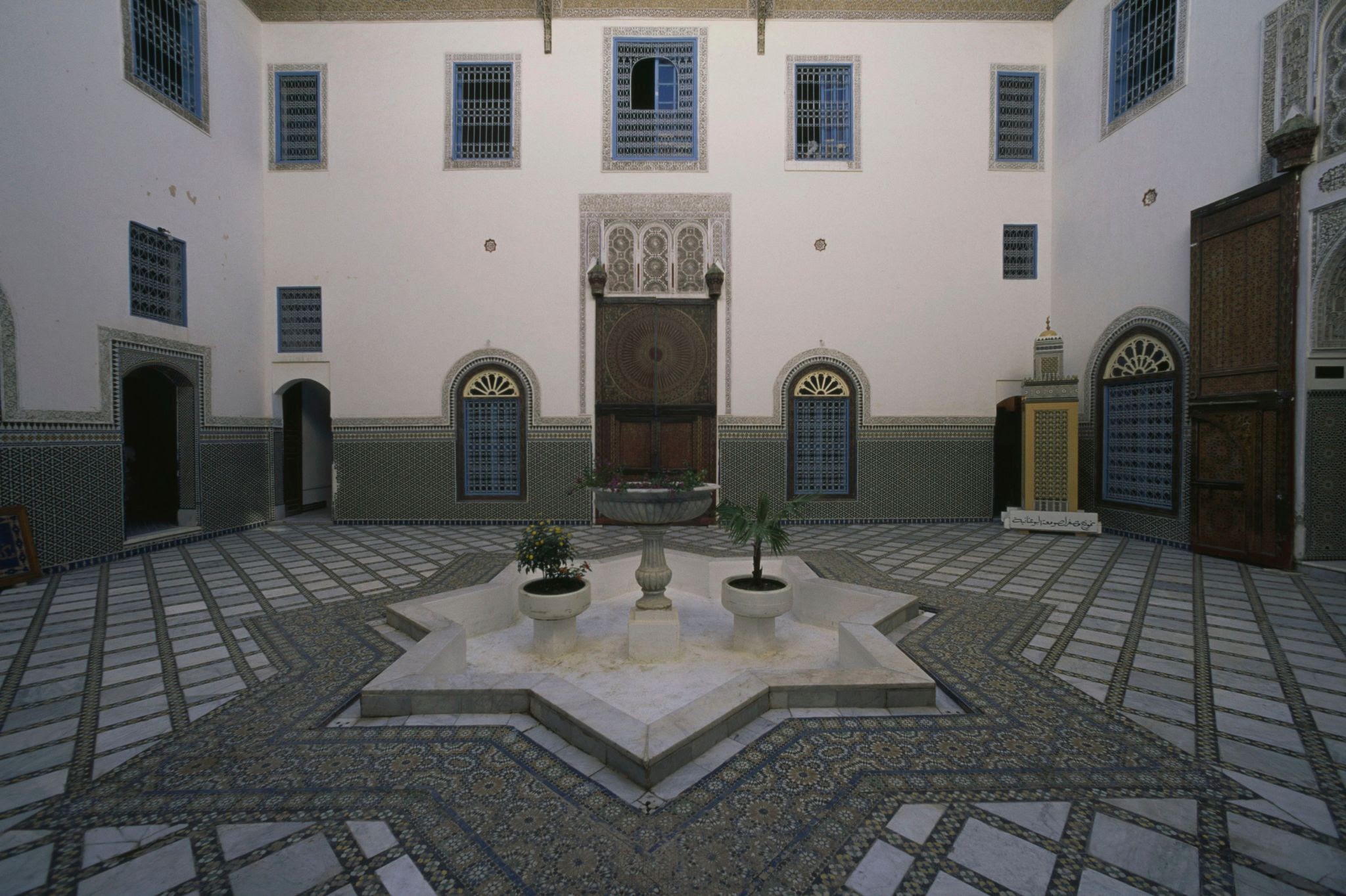 Courtyard in Fes el-Bali medina.